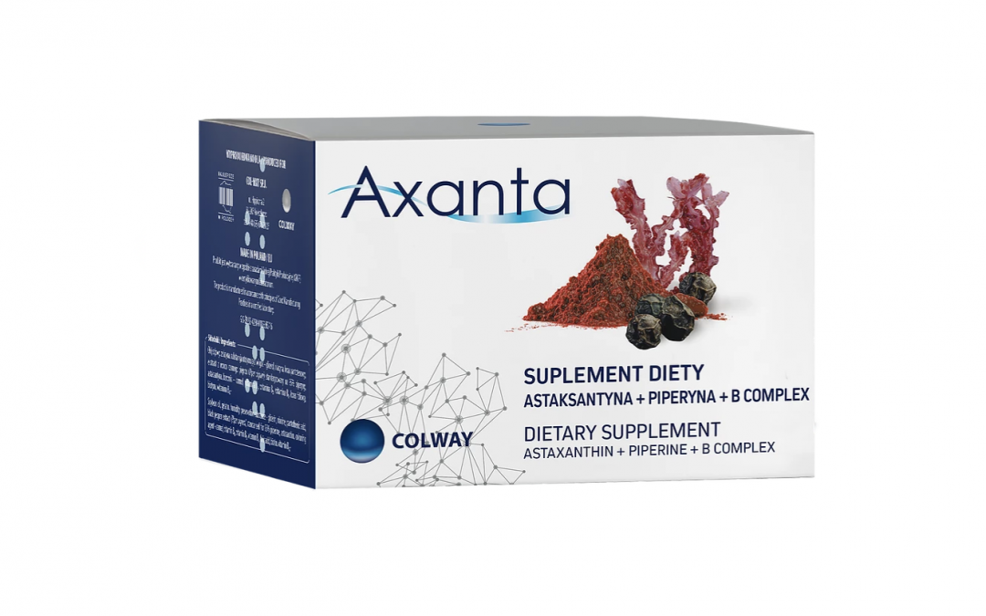 Axanta «Astaxantina + Piperina + Completo Vitaminas B (60 cápsulas)